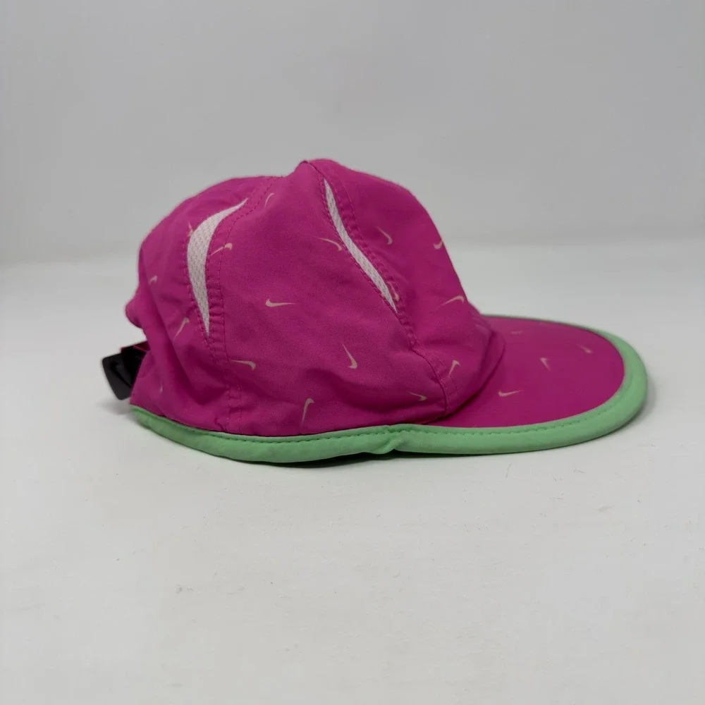 Nike‎ Featherlight Dri-FIT Infant Cap Pink Lime Green Mini Swoosh Hat 2523-P5D